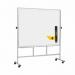 Bi-Office Revolver Double Sided Magnetic Whiteboard Enamel Aluminium Frame 1500x1200mm - QR3403 15898SP