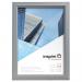 Photo Album Co CertificatePhoto Snap Frame A4 Aluminium Frame Plastic Front Silver - PAPFA4B 15901PA