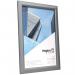 Photo Album Co CertificatePhoto Snap Frame A4 Aluminium Frame Plastic Front Silver - PAPFA4B 15901PA