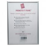 Photo Album Co Poster/Photo Snap Frame A1 Aluminium Frame Plastic Front Silver PAPFA1B 15922PA