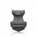 Sofia Executive Visitor Armchair Sleek and Futuristic Design Opulent Charcoal Cashmere Finish - BR000305 15945DY