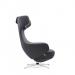 Sofia Executive Visitor Armchair Sleek and Futuristic Design Opulent Charcoal Cashmere Finish - BR000305 15945DY