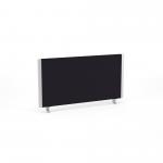 Impulse Straight Screen W800 x D25 x H400mm Black With Silver Frame - I000271 15987DY