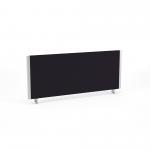 Impulse Straight Screen W1000 x D25 x H400mm Black With Silver Frame - I000272 15994DY