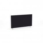 Impulse Straight Screen W800 x D25 x H400mm Black With White Frame - I004616 16302DY