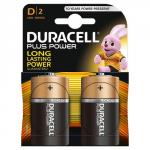Duracell Plus D Alkaline Batteries (Pack 2) 16605BA