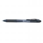 The image shows a pack of 12 Pentel Co Gel Rollerball Pens, specifically the Energel X Gel Retractable variety. The pens have a 0.7mm tip and produce a 0.35mm line in black ink.