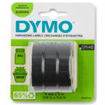 Dymo Embossing Tape 9mmx3m Black (Pack 3) S0847730 16685NR
