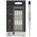 Parker Quink Flow Ballpoint Refill for Ballpoint Pens Medium Black (Pack 6) 2025154 16734NR