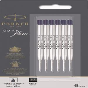 Parker Quink Flow Ballpoint Refill for Ballpoint Pens Medium Black