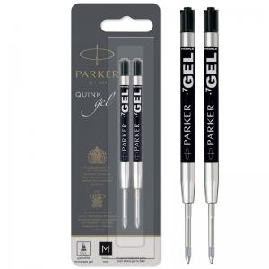 Parker Quink Gel Ink Refill Medium Black Pack 2 1950362 16741NR