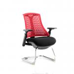 Eclipse Plus III Medium Mesh Back Task Operator Office Chair Black Seat With Height Adjustable Arms - KC0375 16806DY