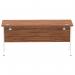 Impulse 1600 x 600mm Straight Desk Walnut Top White Cantilever Leg MI001917 16829DY