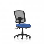 Eclipse Plus III Deluxe Medium Mesh Back Task Operator Office Chair Blue Seat Without Arms - KC0401 16869DY