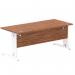 Impulse 1800 x 800mm Straight Desk Walnut Top White Cable Managed Leg MI001998 16913DY