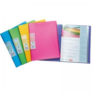 Photos - Envelope / Postcard Pentel Recycology A4 Vivid Display Book 30 Pocket Assorted Colours 