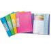 Pentel Recycology A4 Vivid Display Book 30 Pocket Assorted Colours (Pack 5) - DCF343/MIX 16930PE