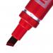 Pentel N60 Permanent Marker Chisel Tip 3.9-5.7mm Line Red (Pack 12) - N60-B 17063PE