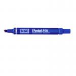 Pentel N60 Permanent Marker Chisel Tip 3.9-5.7mm Line Blue (Pack 12) - N60-C 17070PE