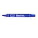 Pentel N60 Permanent Marker Chisel Tip 3.9-5.7mm Line Blue (Pack 12) - N60-C 17070PE