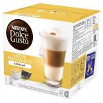 Nescafe Dolce Gusto Vanilla Latte Macchiato Coffee 16 Capsules (Pack 3) 17105NE