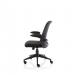 Crew Task Operator Mesh Office Chair With Folding Arms Black - OP000318 17128DY