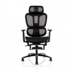 Horizon Executive Mesh Office Chair With Height Adjustable Arms Black - OP000319 - 17135DY