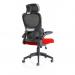 Iris Mesh Back Task Operator Office Chair Bespoke Bergamot Cherry Fabric Seat With Headrest - KCUP2032 17149DY