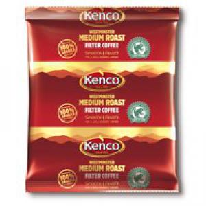 kenco westminster medium roast filter coffee 3 pint per 60g sachet