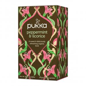 Pukka Tea Peppermint & Licorice Teas Envelopes Pack 20 -
