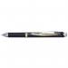 Pentel EnerGel XM Retractable Permanent Ink Gel Rollerball Pen 0.5mm Tip 0.25mm Line Black (Pack 12) - BLP75-AX 17329PE