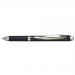 Pentel EnerGel XM Retractable Permanent Ink Gel Rollerball Pen 0.5mm Tip 0.25mm Line Black (Pack 12) - BLP75-AX 17329PE