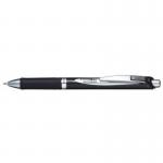 Pentel EnerGel XM Retractable Permanent Ink Gel Rollerball Pen 0.7mm Tip 0.35mm Line Black (Pack 12) - BLP77-AX 17343PE