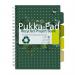 Pukka Pad Recycled Project Book B5 Wirebound 200 Pages Recycled Card Cover (Pack 3) 6052-REC 17382PK