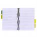 Pukka Pad Recycled Project Book B5 Wirebound 200 Pages Recycled Card Cover (Pack 3) 6052-REC 17382PK