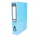 Pukka Brights Box File Foolscap Gloss Laminated Paper Board 75mm Spine Light Blue (Pack 10) BR-7777 17396PK