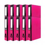 Pukka Brights Box File Foolscap Gloss Laminated Paper Board 75mm Spine Light Pink (Pack 10) BR-7780 17417PK