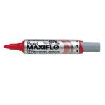 Pentel Maxiflo Whiteboard Marker Bullet Tip 3mm Line Red (Pack 12) - MWL5M-BO 17448PE