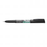 Pentel NMF50 Permanent Marker Superfine Tip 0.3mm Line Black (Pack 12) - NMF50-AO 17462PE