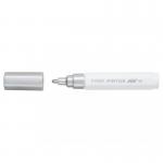 Pilot Pintor Medium Bullet Tip Paint Marker 4.5mm Silver (Single Pen) 4902505542091 17476PT