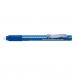 Pentel Clic Eraser Pen White with Transparent Blue Barrel (Pack 12) - ZE11T-C 17483PE