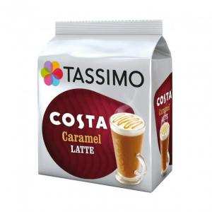 Tassimo Costa Caramel Latte Coffee Capsule Pack 8 - 4031637 17686JD