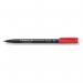 Staedtler Lumocolor OHP Pen Permanent Fine 0.6mm Line Red (Pack 10) 318-2 17721SR