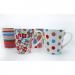 ValueX Ceramic Mug Dots and Stripes Patterned 12oz (Pack 12) 0399354 17767CP