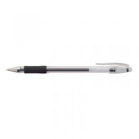 ValueX Gel Stick Pen Rubber Grip Rollerball Pen 0.5mm Line Black (Pack 10) - K2-01 17931HA