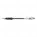 ValueX Gel Stick Pen Rubber Grip Rollerball Pen 0.5mm Line Black (Pack 10) - K2-01 17931HA
