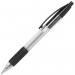 ValueX Retractable Ballpoint Pen Rubber Grip 1.0mm Tip 0.7mm Line Black (Pack 10) - K5-01 17952HA
