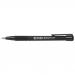 ValueX Retractable Ballpoint Pen Soft Grip 1.0mm Tip 0.7mm Line Black (Pack 12) - K10-01 17966HA