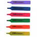 ValueX Flat Barrel Highlighter Pen Chisel Tip 1-5mm Line Assorted Colours (Pack 6) - 8440WT6 18106HA