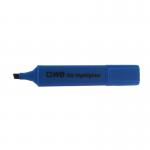 ValueX Flat Barrel Highlighter Pen Chisel Tip 1-5mm Line Blue (Pack 10) - 844003 18148HA